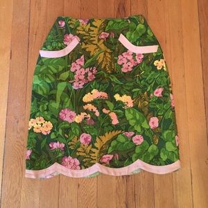 Henri Bendel Linen Summer Skirt, 1960’s Vintage